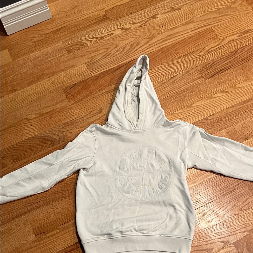 Stone Island White Kids Hoodie
